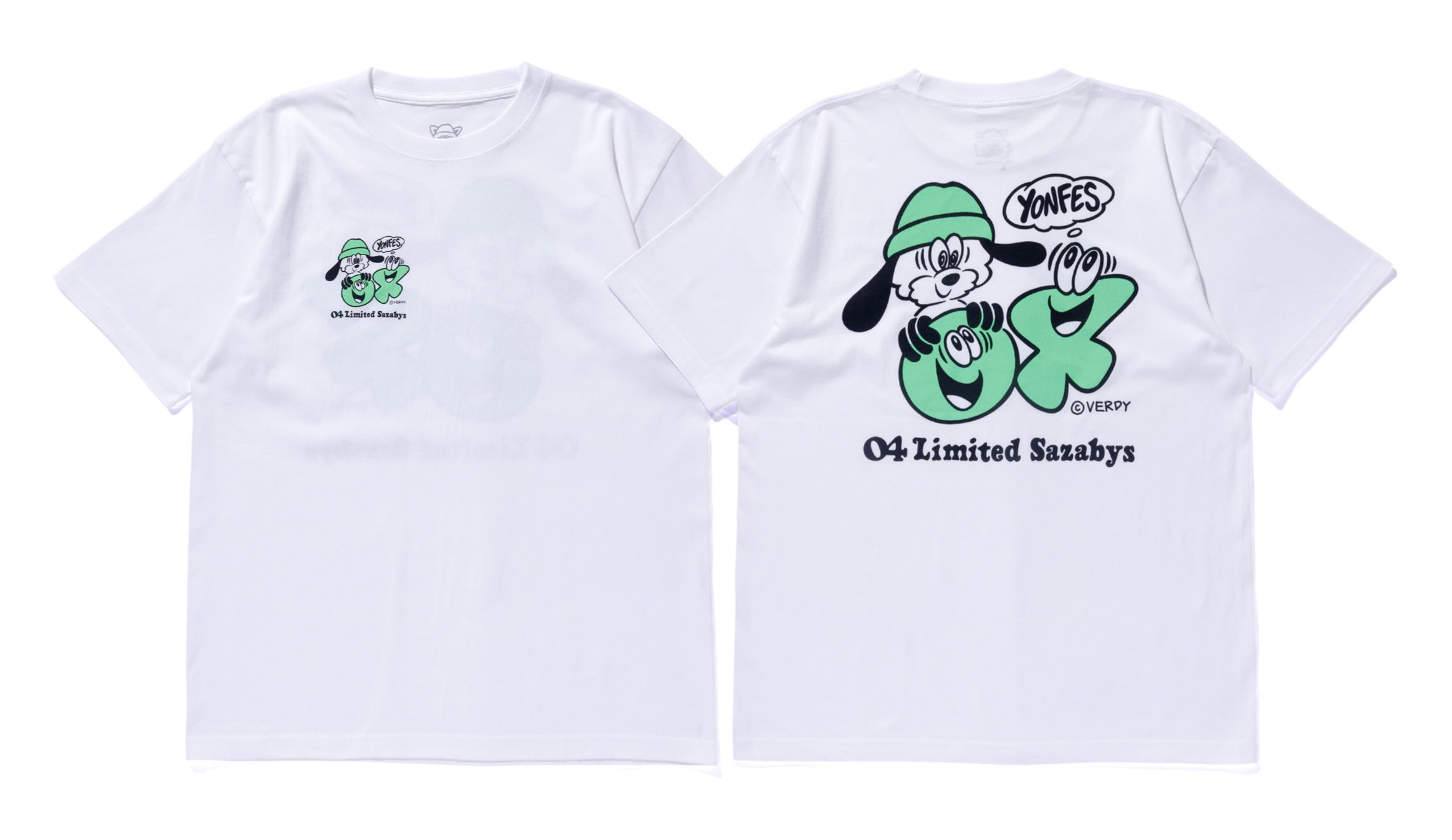 YON TOWN会員限定「VERDY Collaboration T-shirt」の抽選販売がスタート！｜ | 04 Limited Sazabysオフィシャルモバイルファンサイト「YON  TOWN」