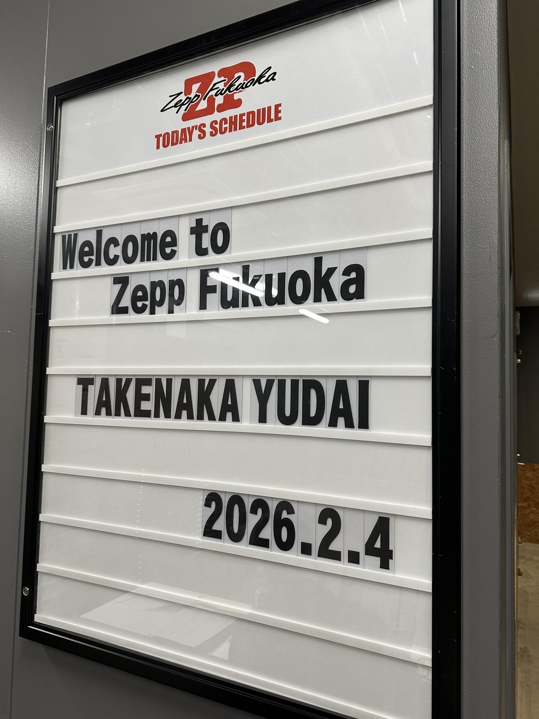 竹中雄大「DIVA」Release Tour 2026 福岡公演 よろしく！！