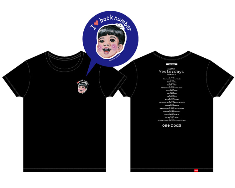 全国アリーナツアー“All Our Yesterdays Tour 2017”の『one room』会員限定Tシャツ、先行受注販売決定!!