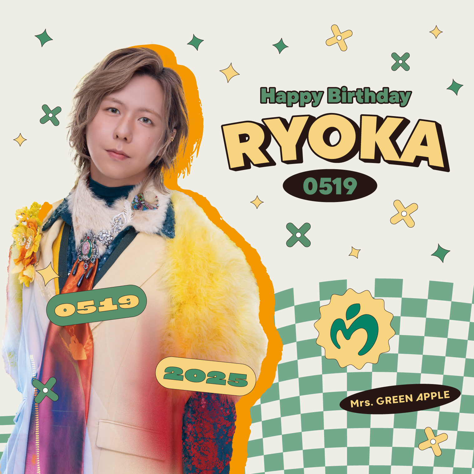HAPPY BIRTHDAY RYOKA !! -Mrs. GREEN APPLE OFFICIAL SITE