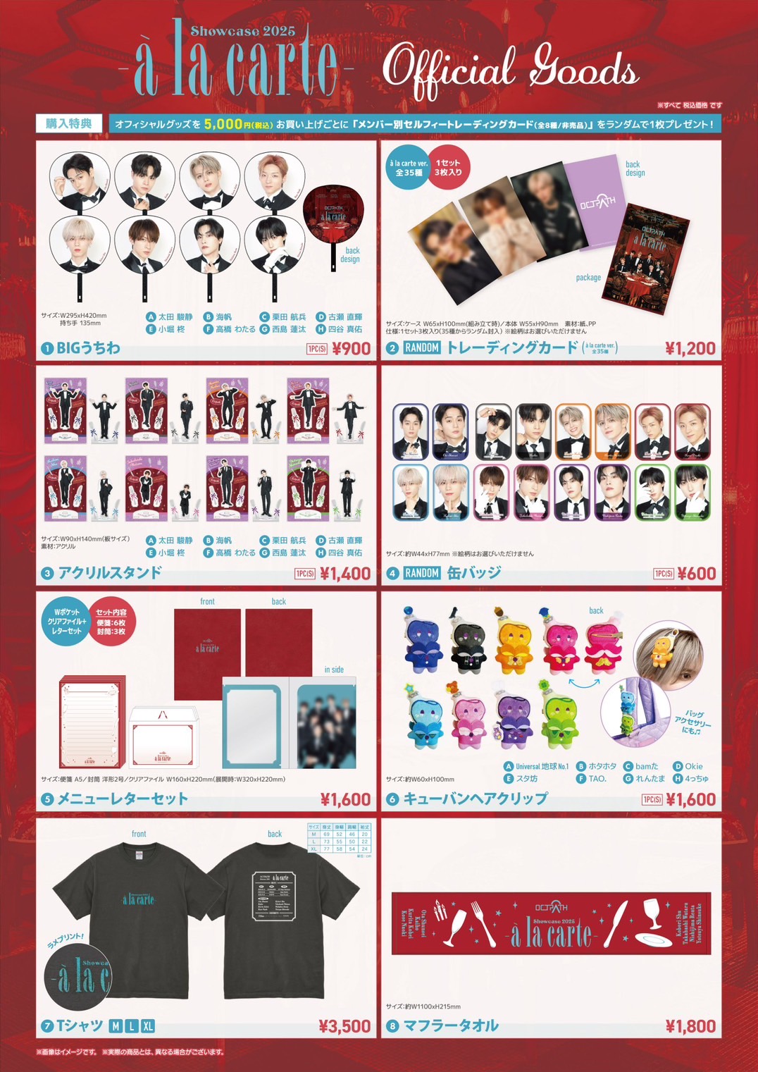 OCTPATH Showcase 2025 ～à la carte～』グッズ、『また夏に帰