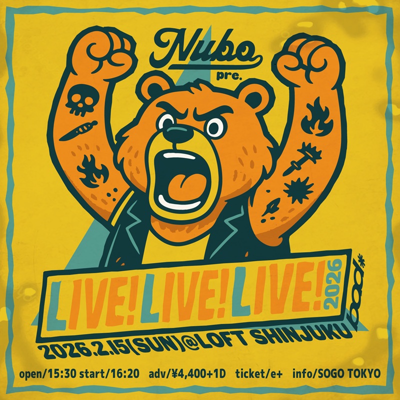 NUBO pre."LIVE!LIVE!LIVE!"2026