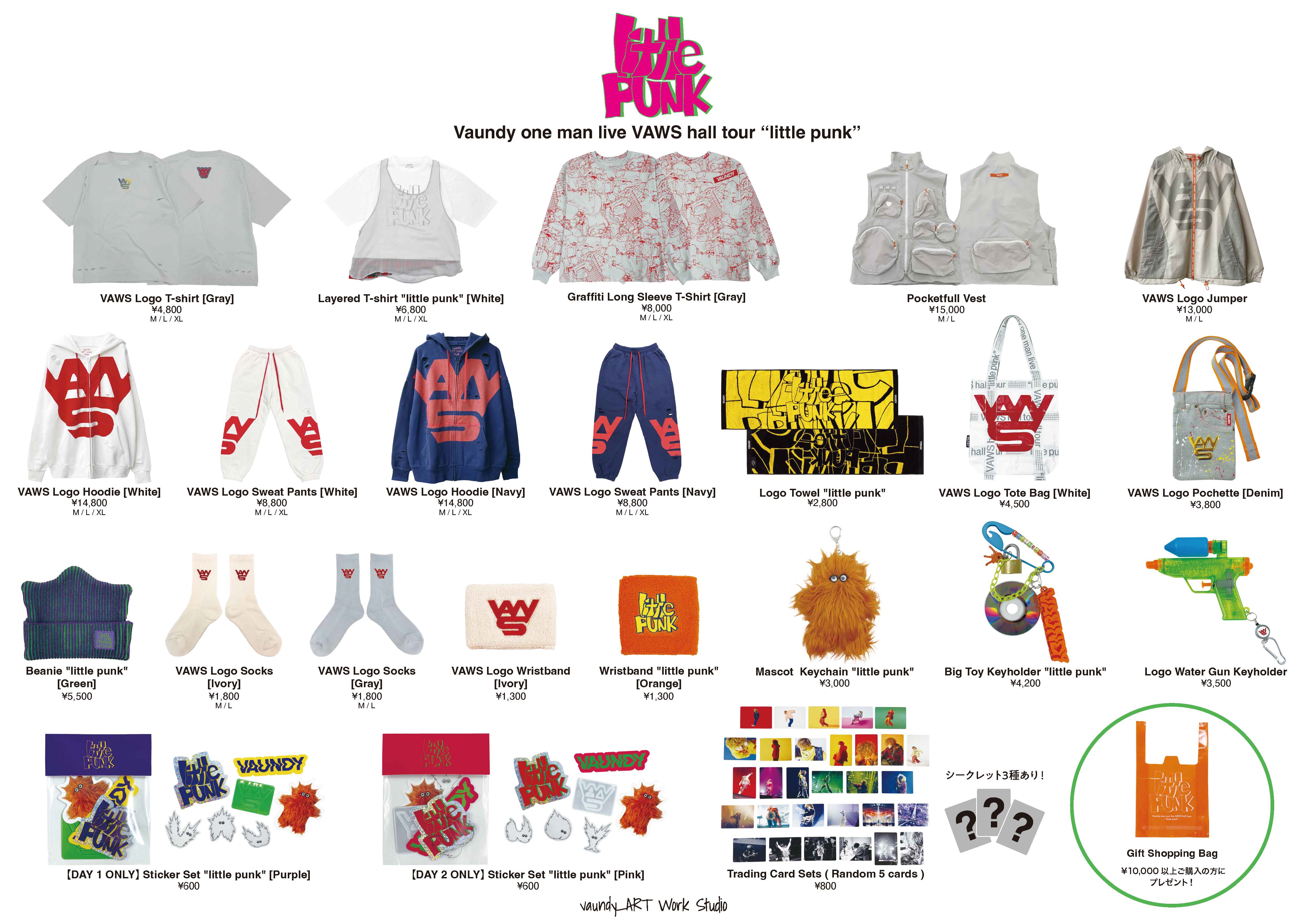 大人気アイテム Vaundy one man live VAWS hall tour “little punk” グッズ公開！ ミュージシャン