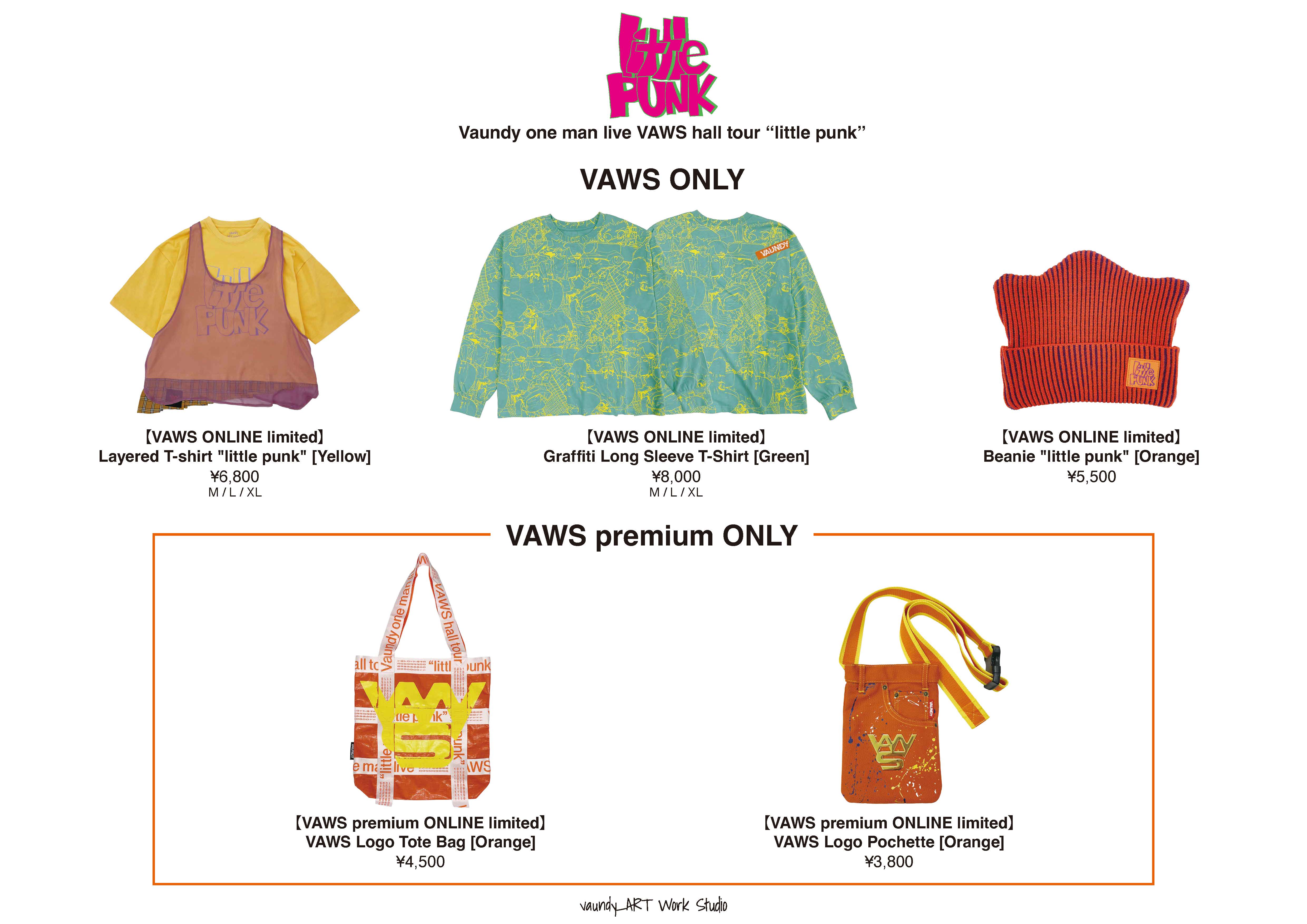 Vaundy one man live VAWS hall tour “little punk” グッズ公開！
